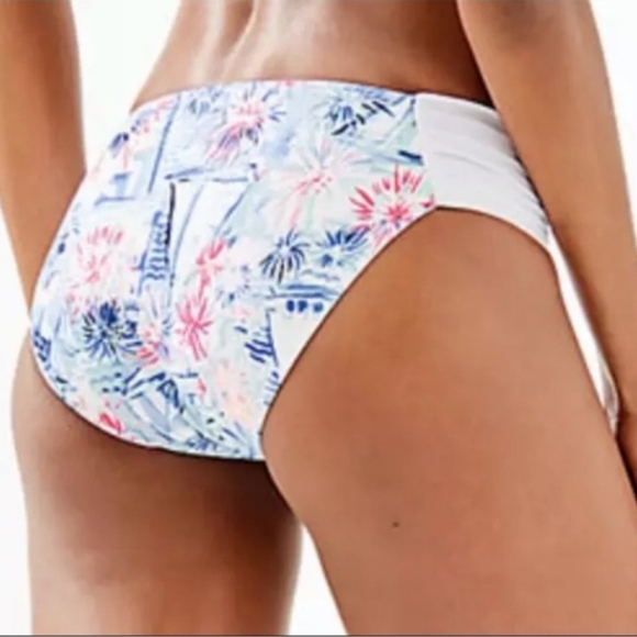 NWT Lilly Pulitzer Harbor Bottom Crew Blue Tint Sea To Shining Sea Size 10 - Picture 2 of 6